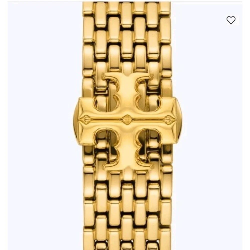 Tory Burch Women's Eleanor Gold-Tone Stainless Band for Apple Watch TBS0103E